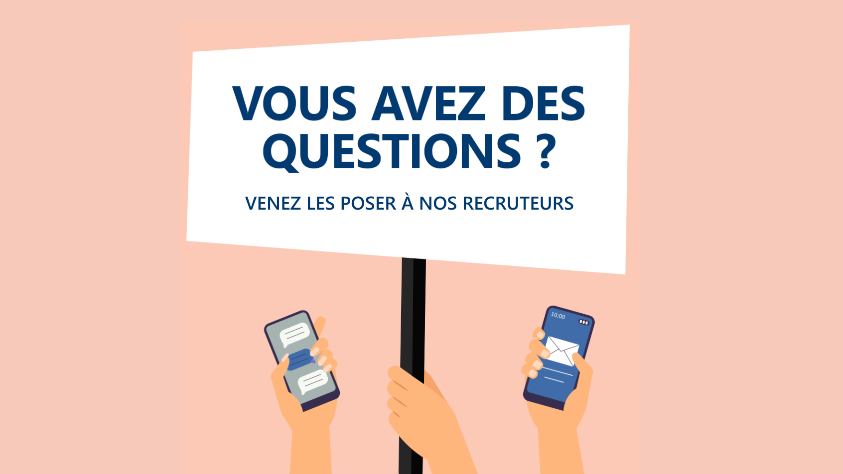 Image d'illustration de l'actualité Vous avez des questions ? Nos recruteurs sont là pour vous aider !